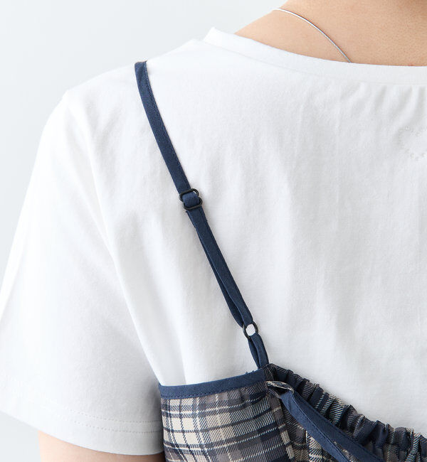  「チェックフリルキャミ」|シャツ・ブラウス|