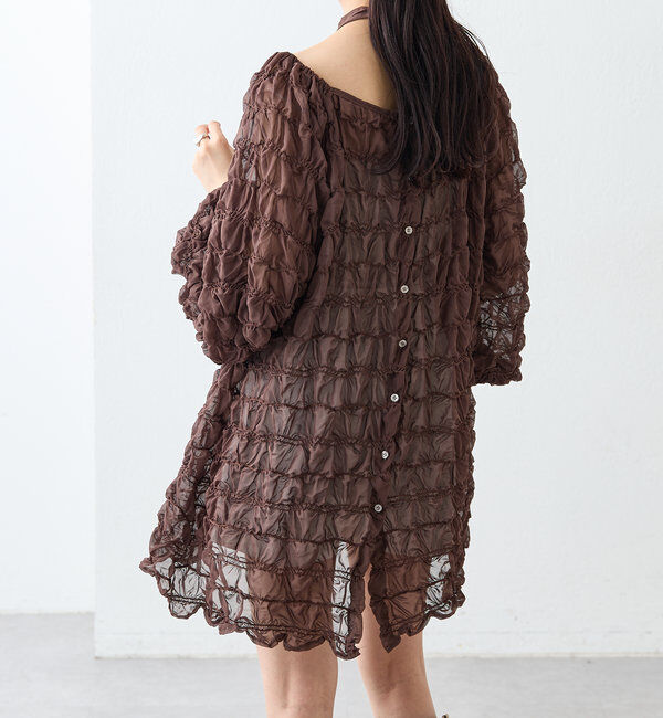  「ウェーブシアーブラウス」|シャツ・ブラウス|