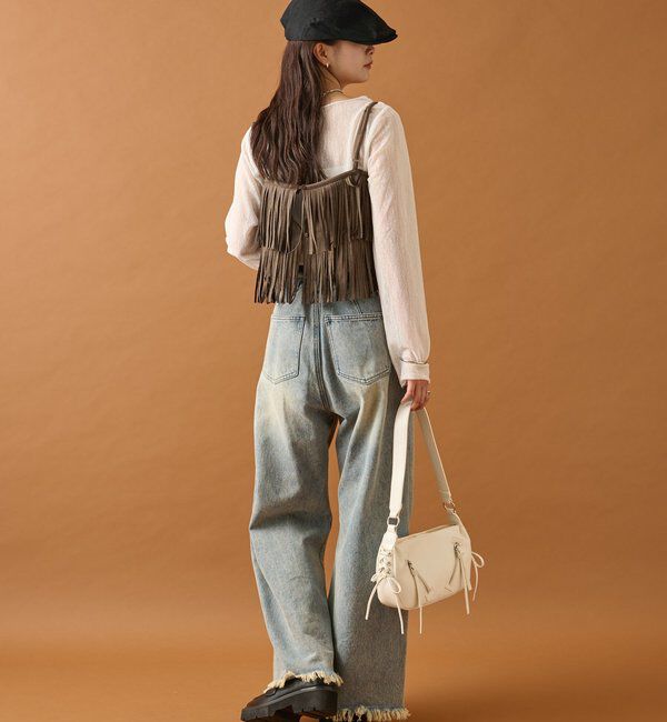  「フェイクスウェードフリンジビスチェ」|シャツ・ブラウス|