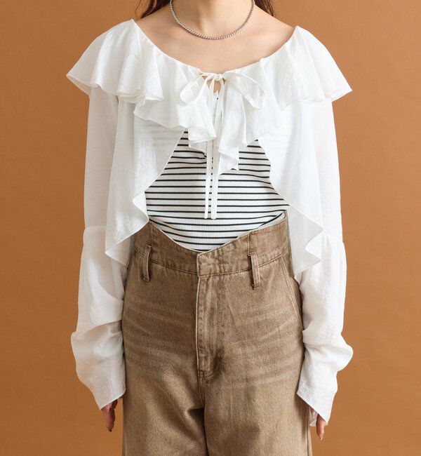  「ラッフルボレロブラウス」|シャツ・ブラウス|