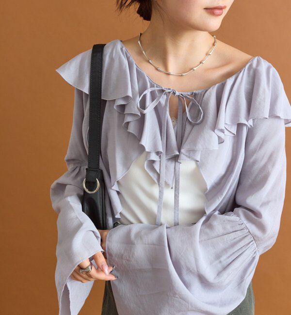  「ラッフルボレロブラウス」|シャツ・ブラウス|