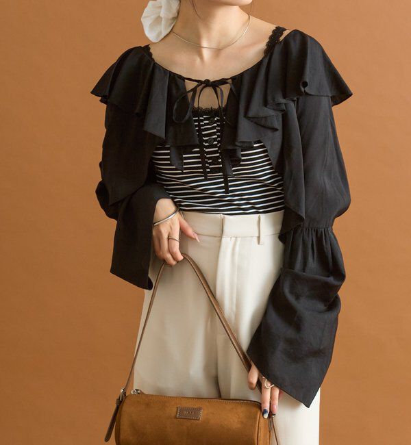  「ラッフルボレロブラウス」|シャツ・ブラウス|