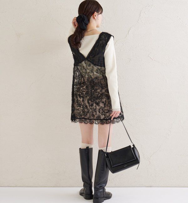  「シャギーレース タンクチュニック」|シャツ・ブラウス|