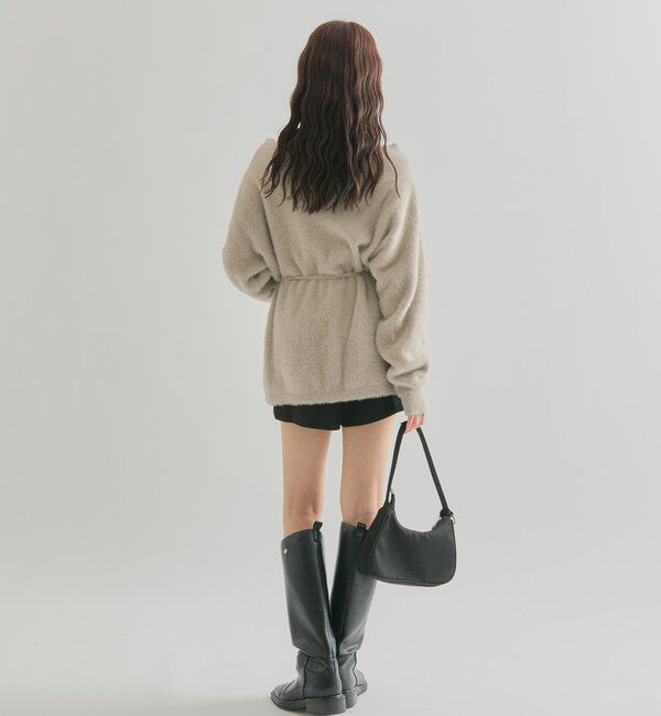  「ミンクライクワイドネックニット」|ニット・セーター|
