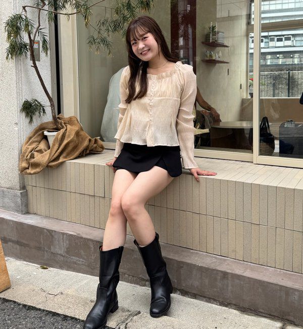  「【@__misa__03企画】シャーリングブラウス」|シャツ・ブラウス|