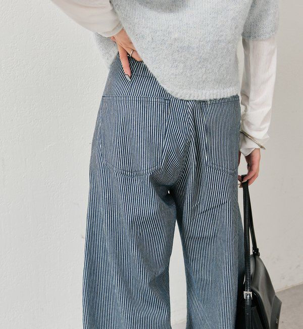  「【バックスタイルがポイント！新色ネイビー】バックシャンカーブデニム」|デニム|