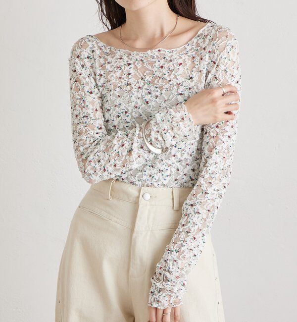  「ドットレースプルオーバー」|Tシャツ・カットソー|