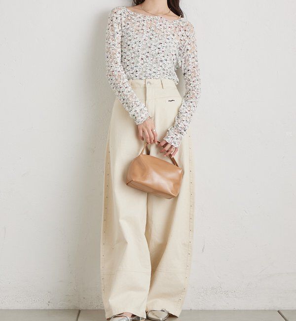  「ドットレースプルオーバー」|Tシャツ・カットソー|