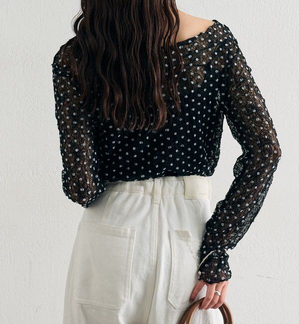  「ドットレースプルオーバー」|Tシャツ・カットソー|