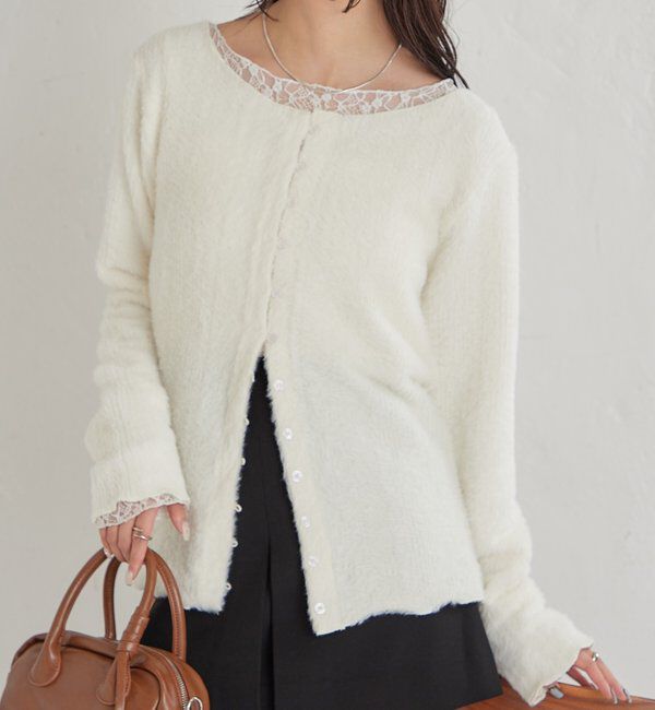  「シャギーリブカーディガン」|Tシャツ・カットソー|