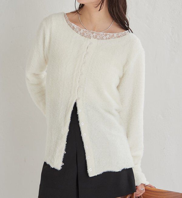  「シャギーリブカーディガン」|Tシャツ・カットソー|