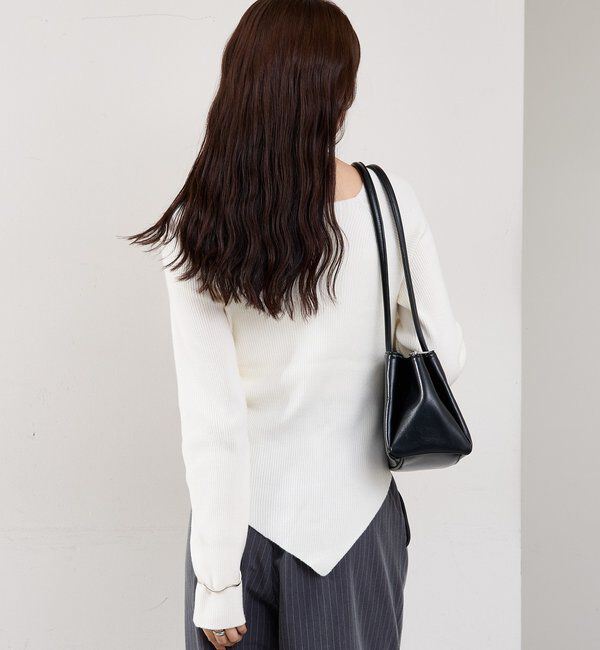  「スクエアネックリブニット」|ニット・セーター|