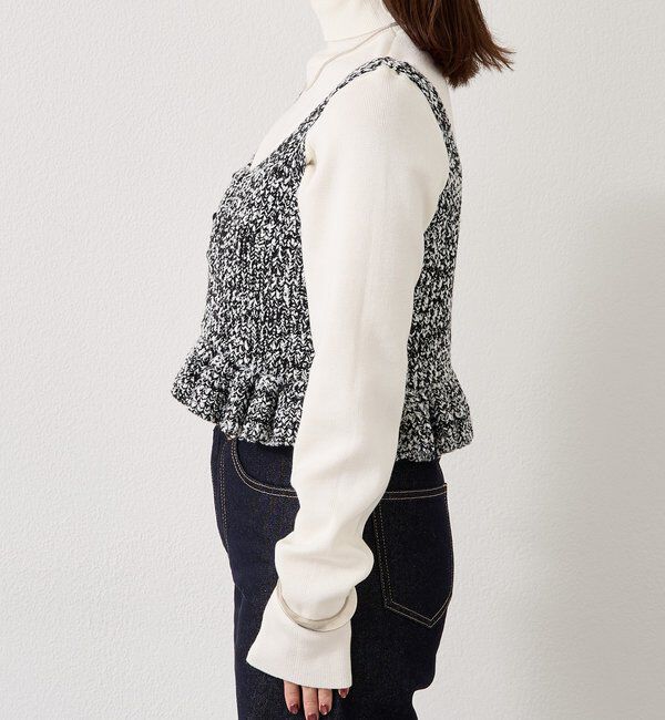  「メランジニットフリルビスチェ」|ニット・セーター|