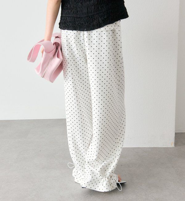  「裾ドロストスウェットパンツ」|チノ|