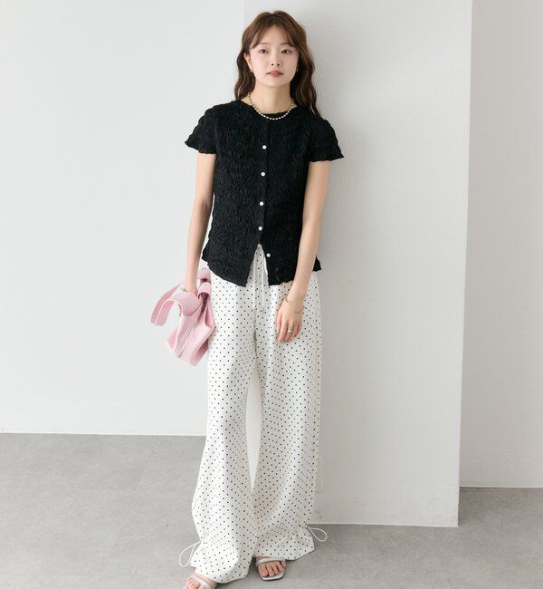  「裾ドロストスウェットパンツ」|チノ|