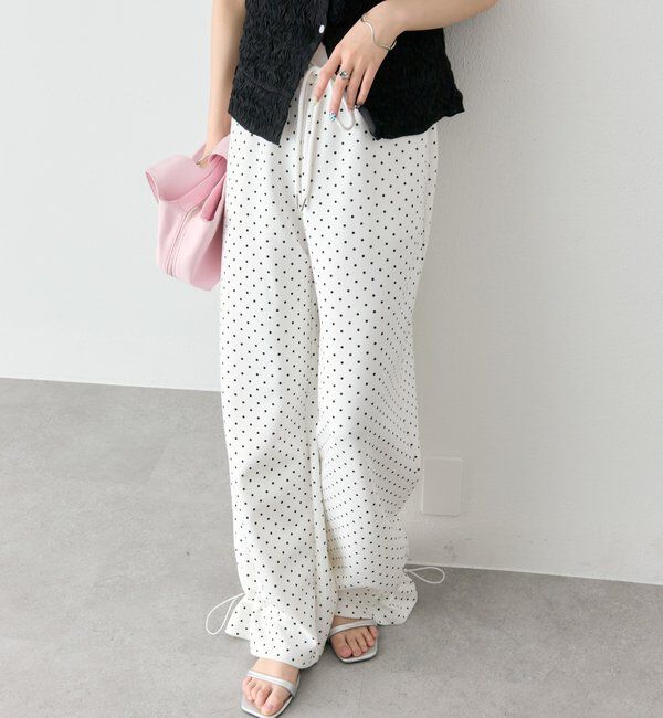  「裾ドロストスウェットパンツ」|チノ|