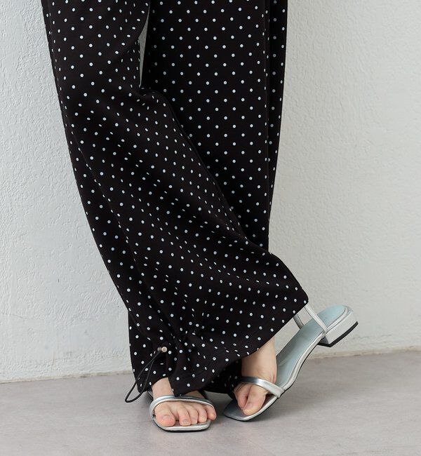  「裾ドロストスウェットパンツ」|チノ|