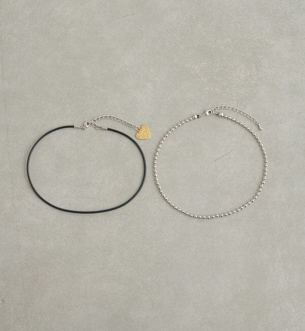  「【Lara】レザーチェーンチョーカー」|リング|