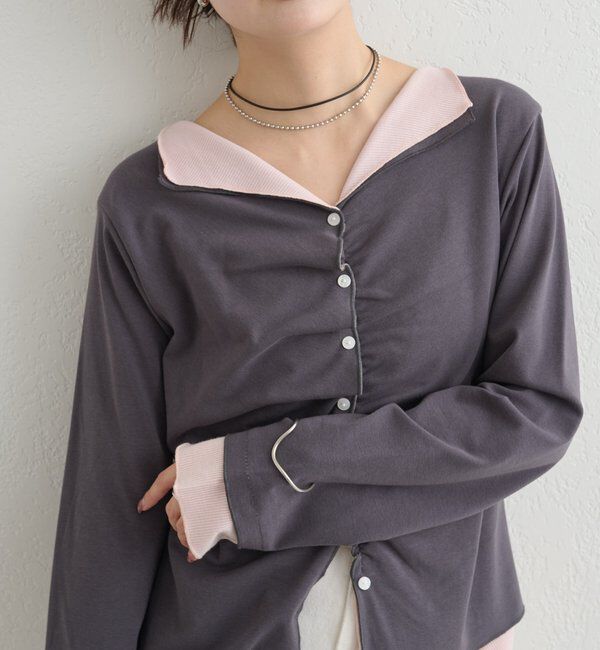  「配色カットソー」|Tシャツ・カットソー|