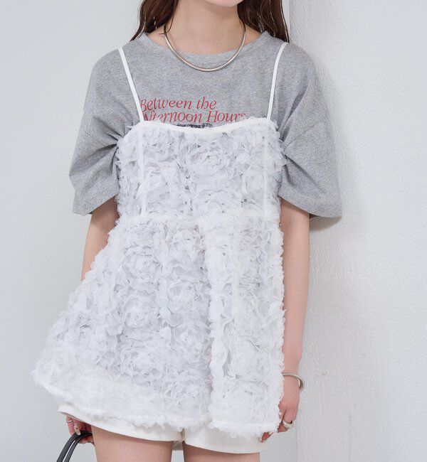  「フラワーチュールキャミチュニック」|シャツ・ブラウス|