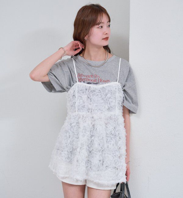  「フラワーチュールキャミチュニック」|シャツ・ブラウス|