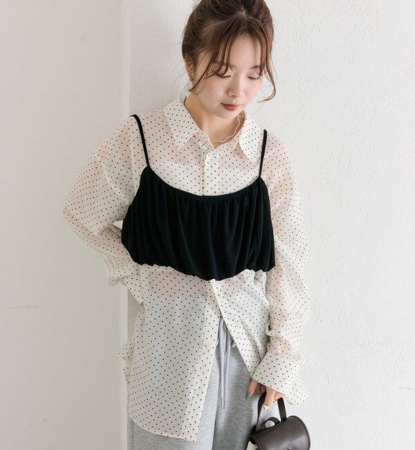  「シアーシャツビスチェSET」|シャツ・ブラウス|