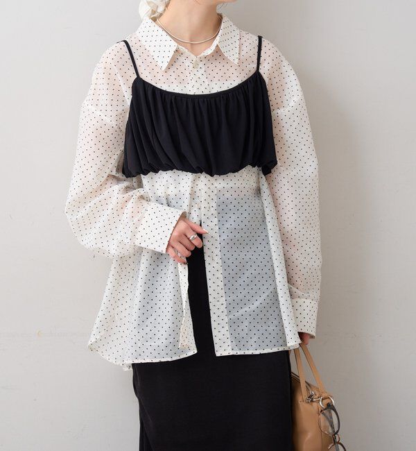  「シアーシャツビスチェSET」|シャツ・ブラウス|