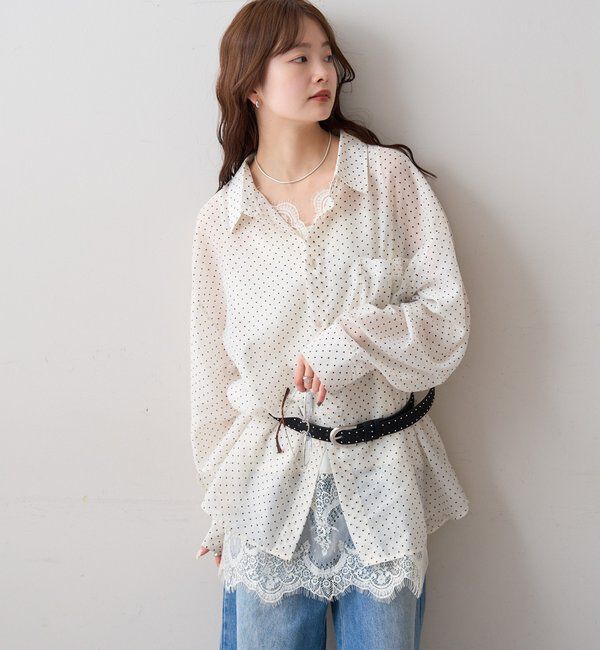  「シアーシャツビスチェSET」|シャツ・ブラウス|