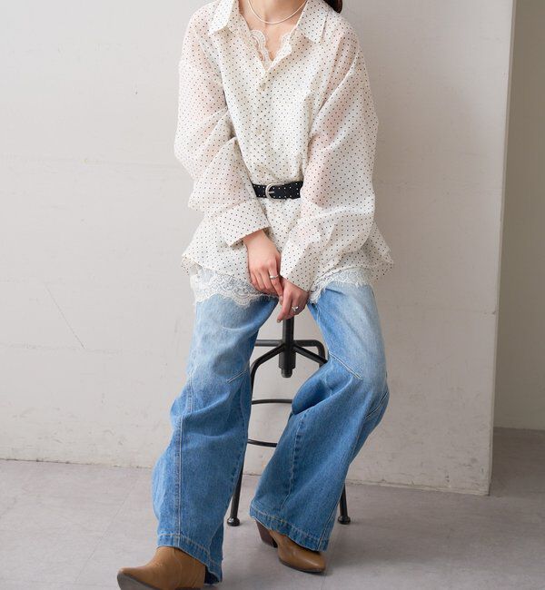  「シアーシャツビスチェSET」|シャツ・ブラウス|