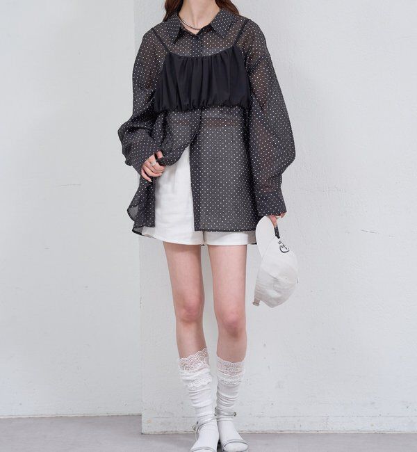  「シアーシャツビスチェSET」|シャツ・ブラウス|