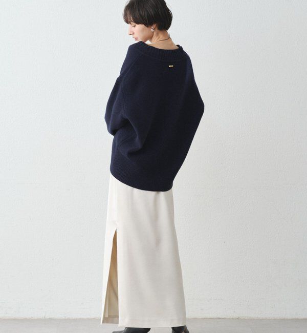  「スリットサテンタイトスカート」|スカート|