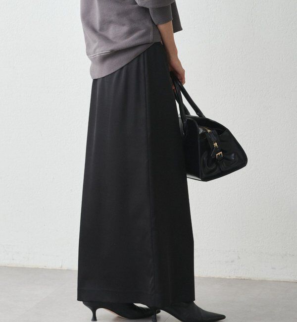  「スリットサテンタイトスカート」|スカート|
