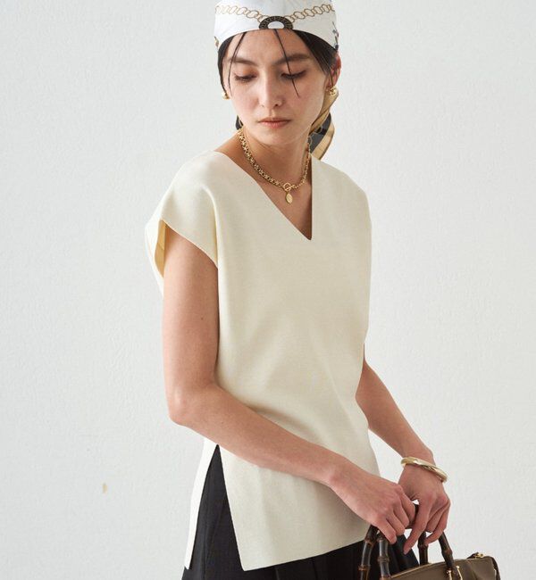  「2WAYツヤニット」|ニット・セーター|