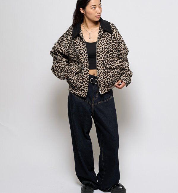  「レオパードジャガードブルゾン」|ブルゾン・スタジャン|