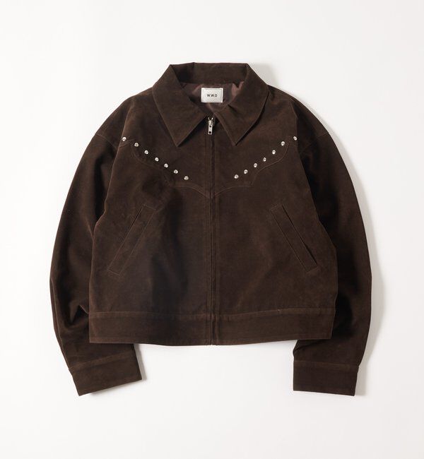  「SUEDE STUDDED BLOUSON/スウェードスタッズブルゾン」|ブルゾン・スタジャン|