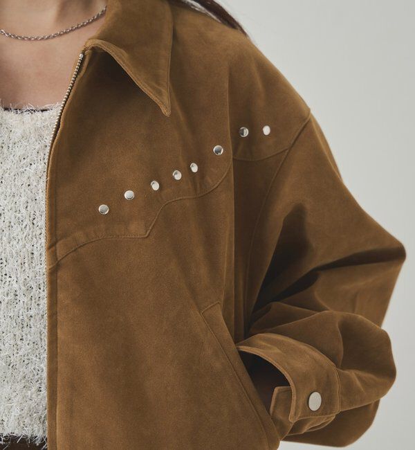  「SUEDE STUDDED BLOUSON/スウェードスタッズブルゾン」|ブルゾン・スタジャン|