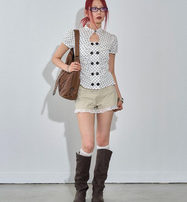  「ツイルレースマイクロショーツ」|チノ|