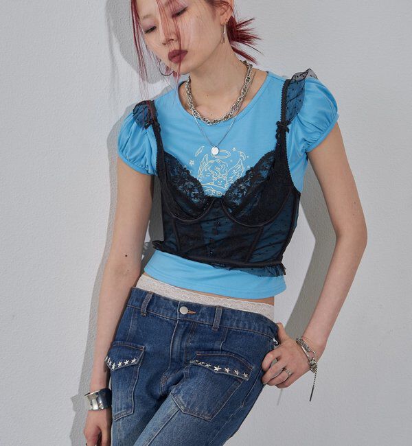  「レースコルセット」|シャツ・ブラウス|