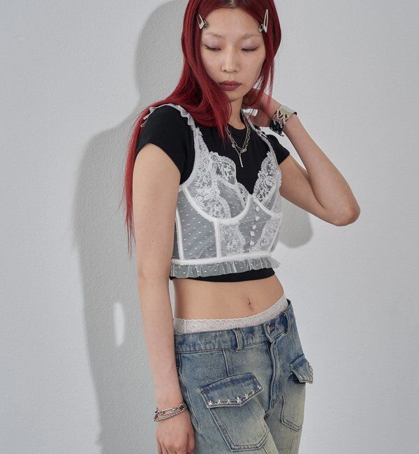  「レースコルセット」|シャツ・ブラウス|