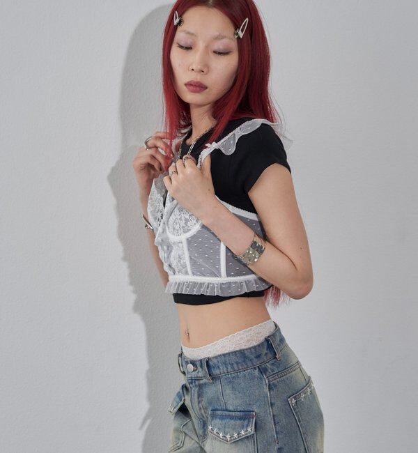  「レースコルセット」|シャツ・ブラウス|