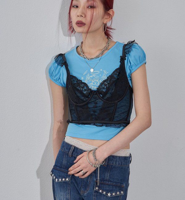  「レースコルセット」|シャツ・ブラウス|