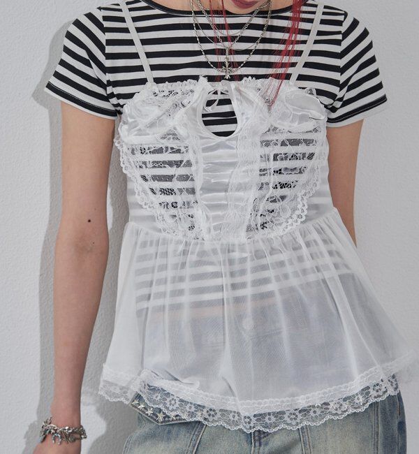  「ランジェリーキャミチュニック」|シャツ・ブラウス|