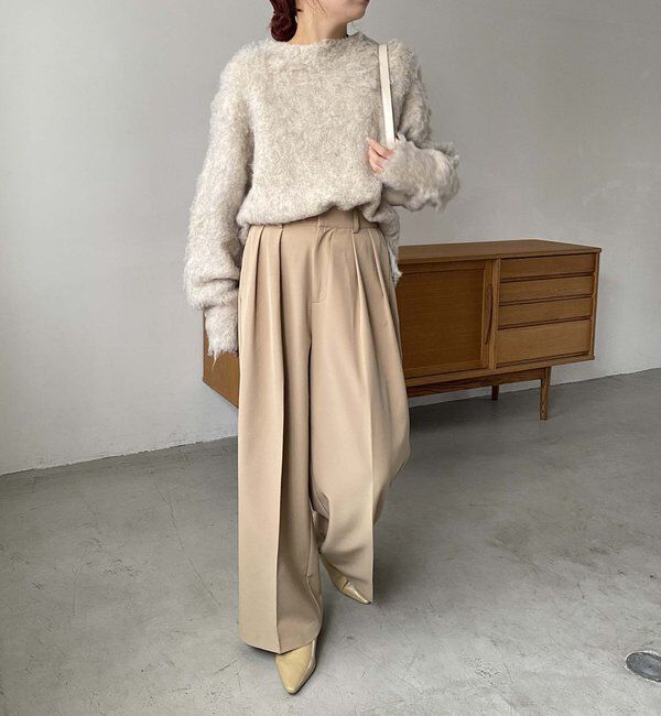  「【累計2万本突破！】【低身長・高身長サイズあり】2タックワイドパンツ」|チノ|