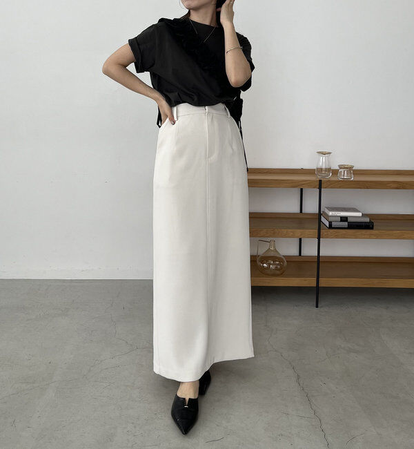  「【累計1万枚突破/全骨格◎/低身長サイズ】マキシIラインスカート」|スカート|
