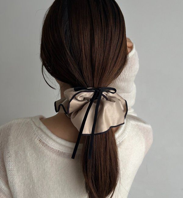  「〈GOLDY/ゴールディ〉バイカラーサテンシュシュ」|リング|