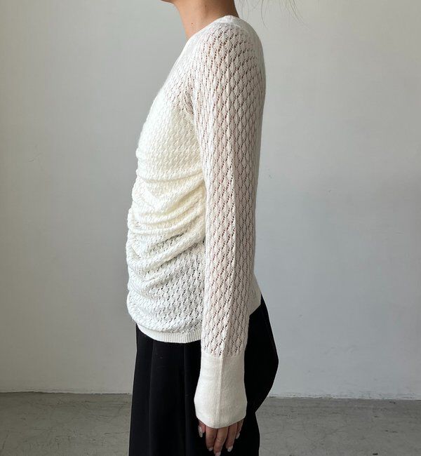  「起毛レースプルオーバー」|ニット・セーター|