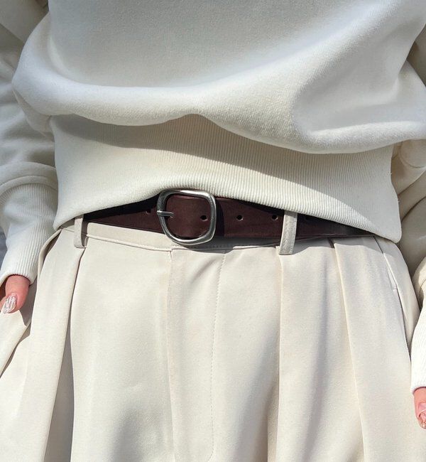  「ニュアンスバックルスリムベルト」|ベルト|