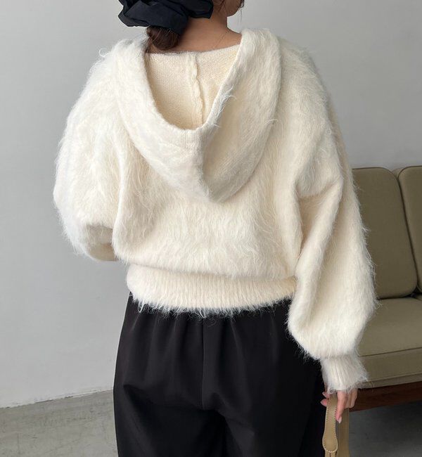  「シャギーニットフーディ」|ニット・セーター|