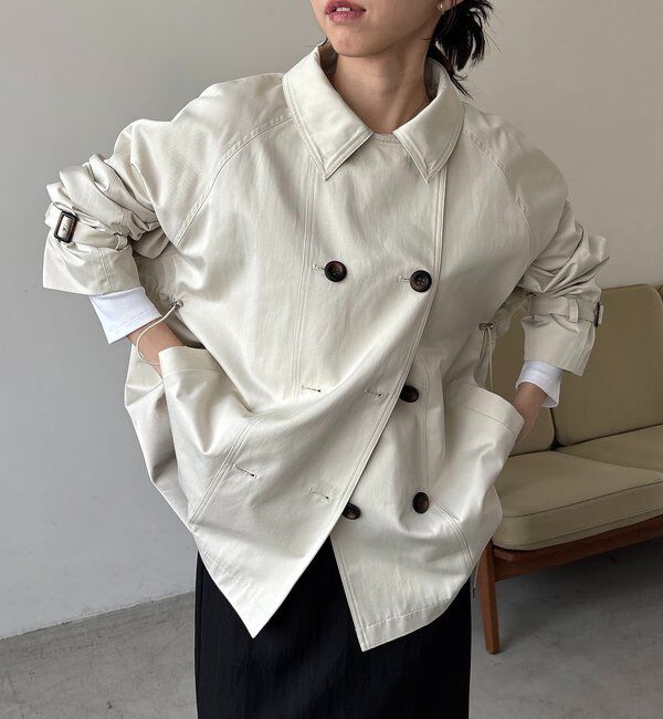  「【サイズ展開あり】バックギャザーコート」|その他|