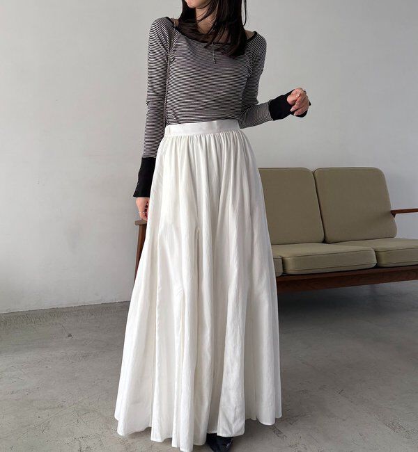  「【低身長サイズあり】ランダム切替フレアスカート」|スカート|